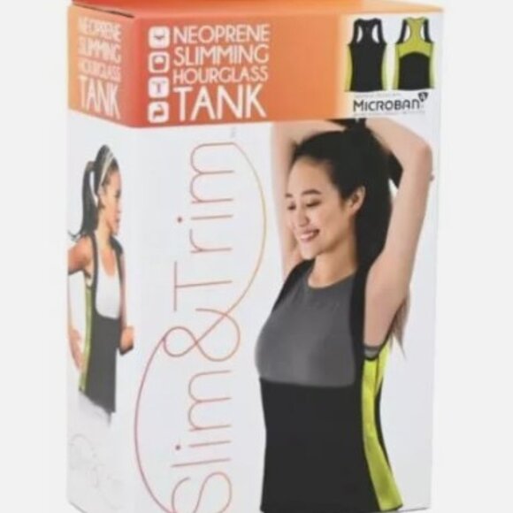 NEW Slim & Trim Neoprene Hourglass Tank Large Slimming Vest - Picture 1 of 12